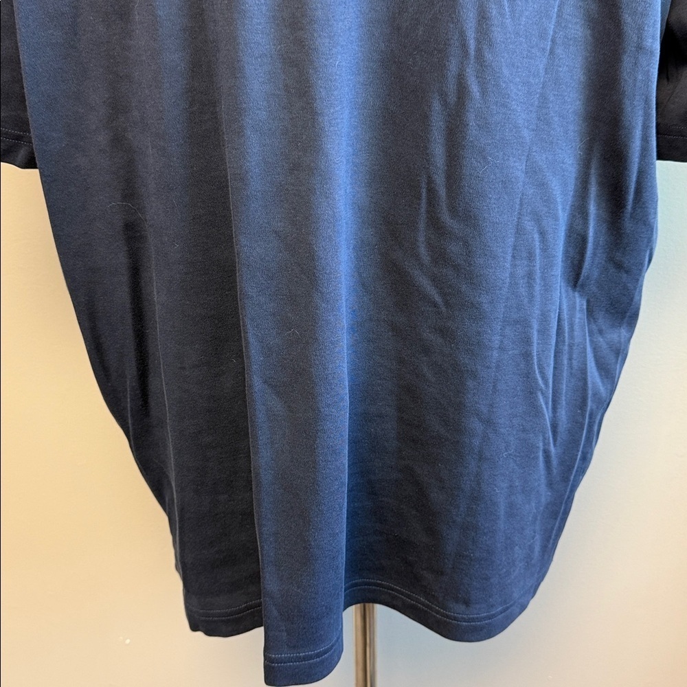 Lands’ End Navy Cotton Polo Shirt – Size XL - Picture 7 of 8